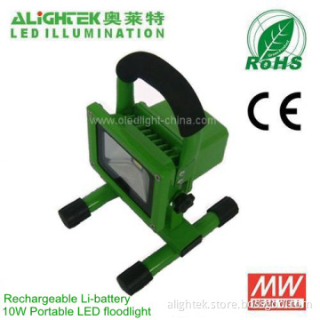 Portable Rechargeable 10w Led Floodlight For Mobile Useage 